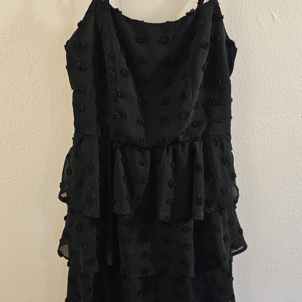 Trixxi Black Textured Dress